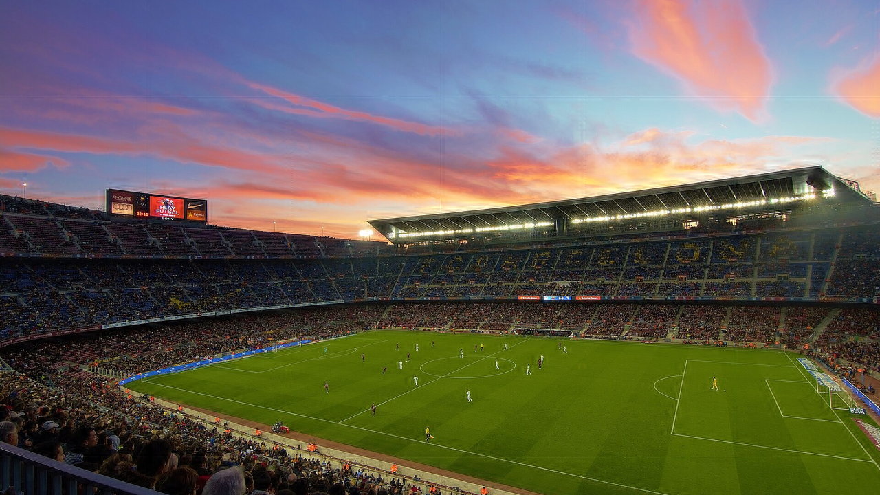 Camp Nou in Barcelona, Spanien — Heimstadion von FC Barcelona