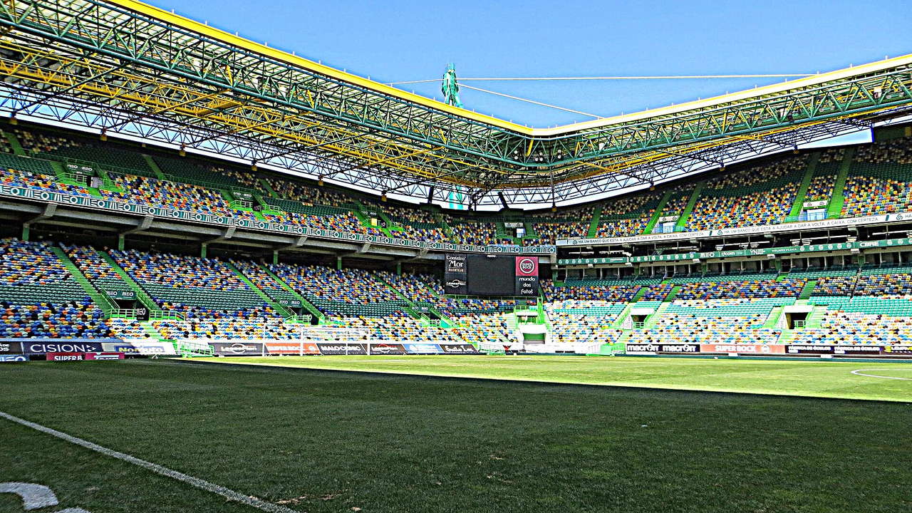 Estádio José Alvalade in Lissabon, Portugal — Heimstadion von Sporting Lissabon