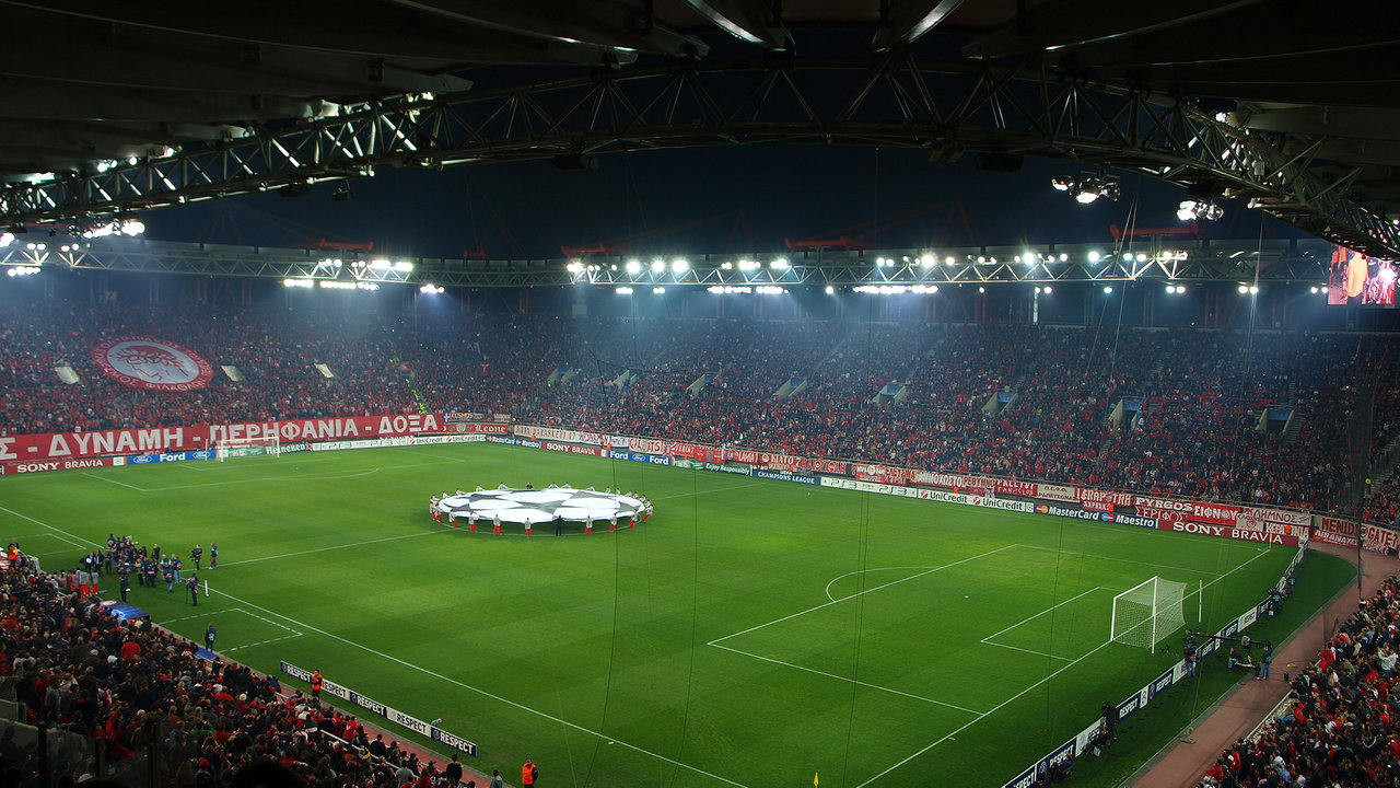Georgios Karaiskakis Stadion in Piräus, Griechenland — Heimstadion von Olympiakos Piräus