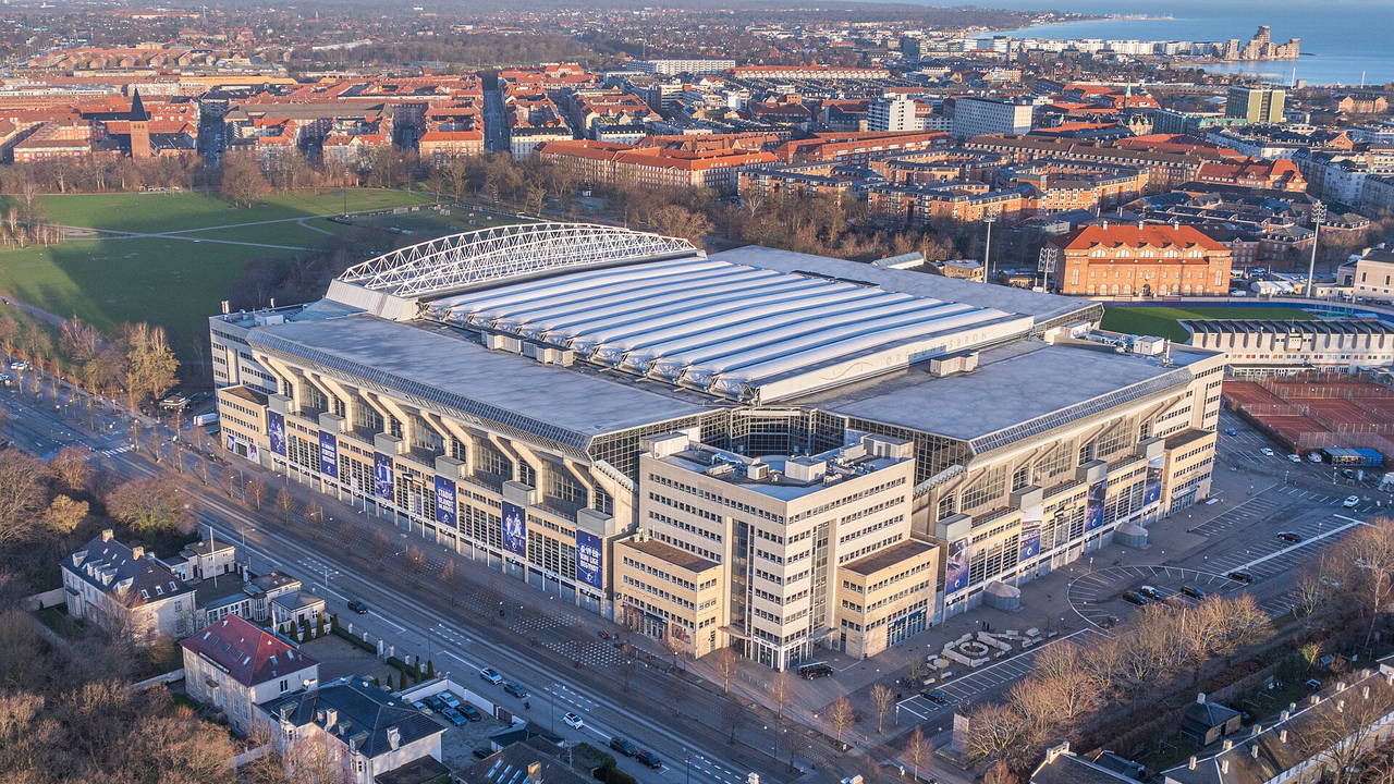 Parken in Kopenhagen, Dänemark — Heimstadion von FC Kopenhagen