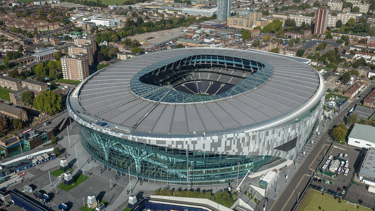 Tottenham Hotspur Stadium in London, England — Heimstadion von Tottenham Hotspur