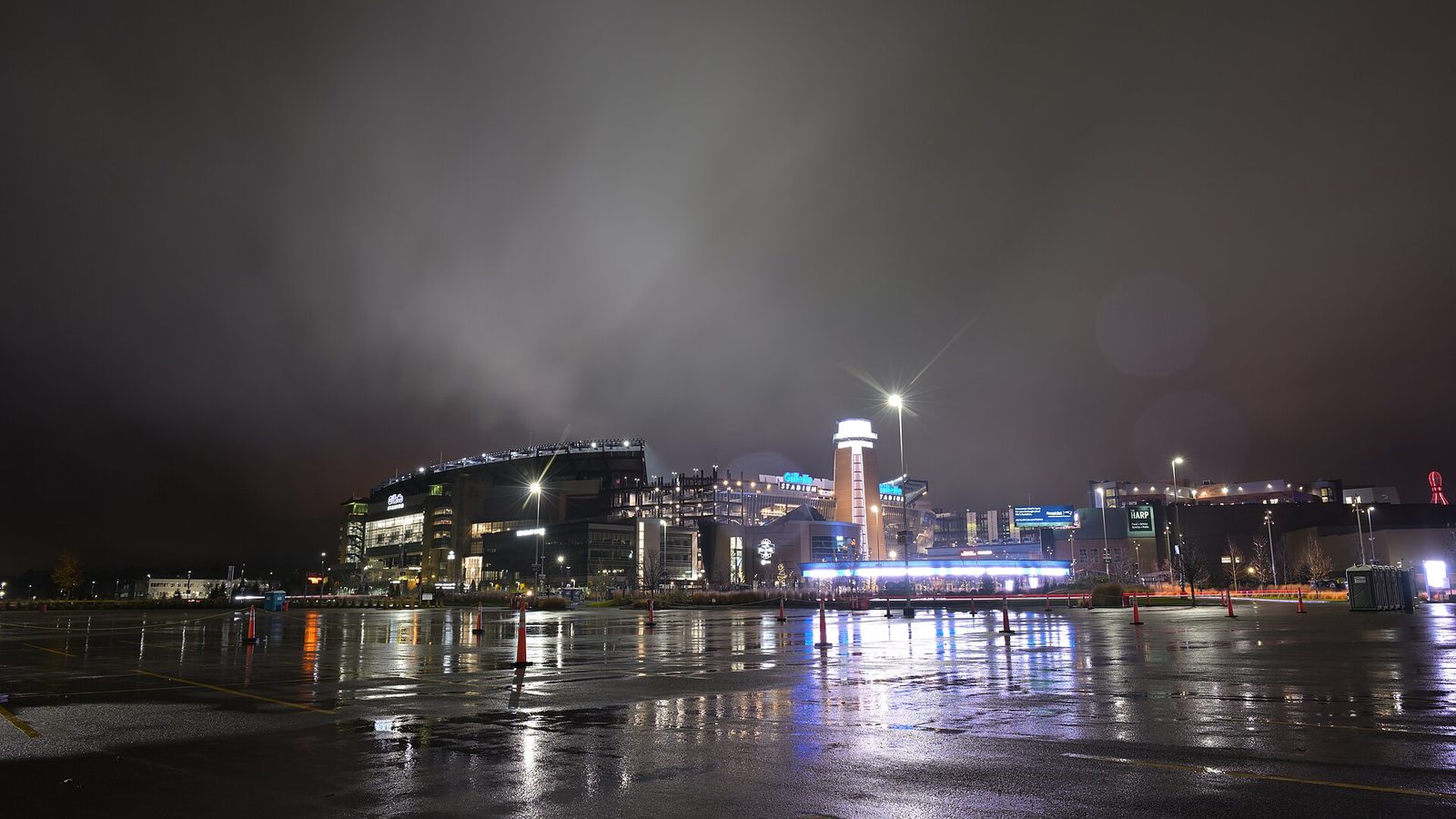 Gillette Stadium in Foxborough — Heimstadion von New England Patriots und New England Revolution